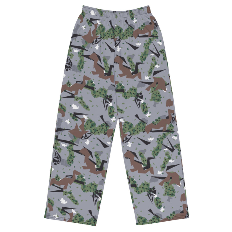 Karst Mountain Serbian Montenegro CAMO Unisex Wide-Leg Leisure Pants - 2XS - Pant