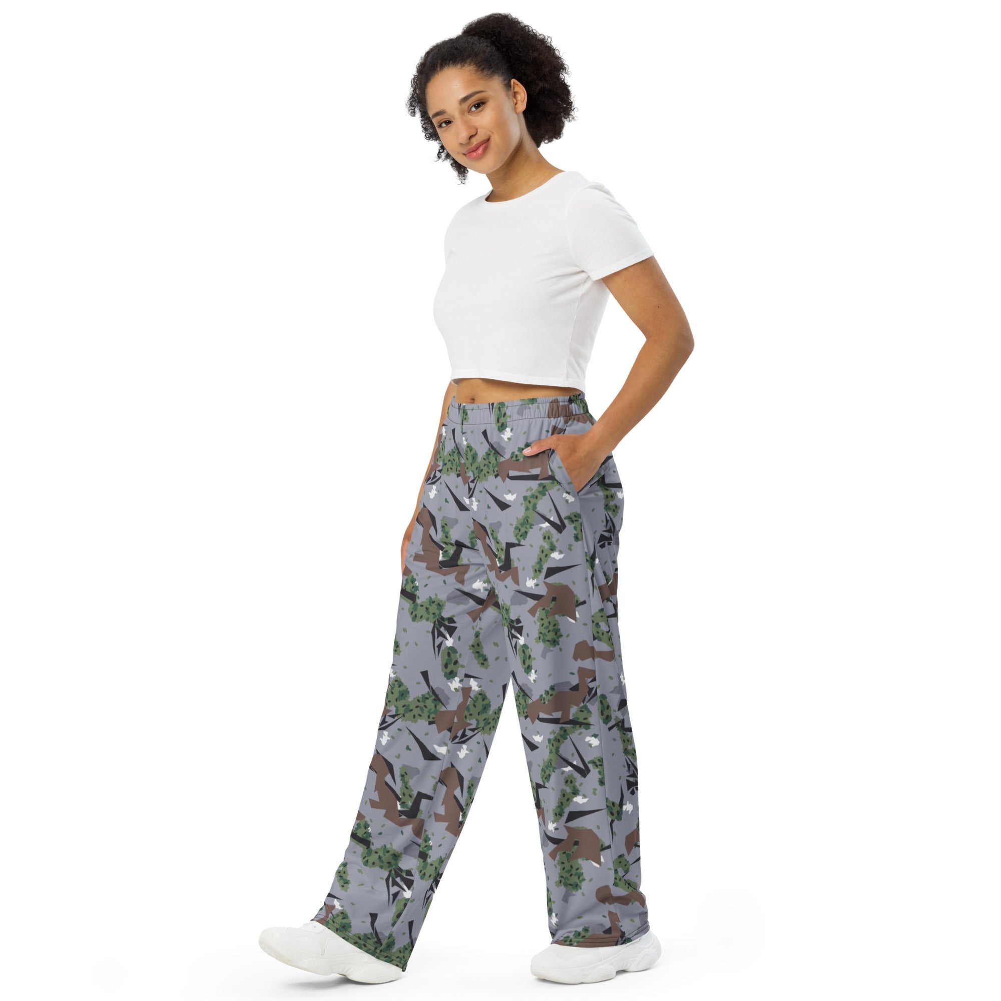 CAMO HQ - Serbian Montenegro Karst Mountain CAMO Unisex Wide-Leg