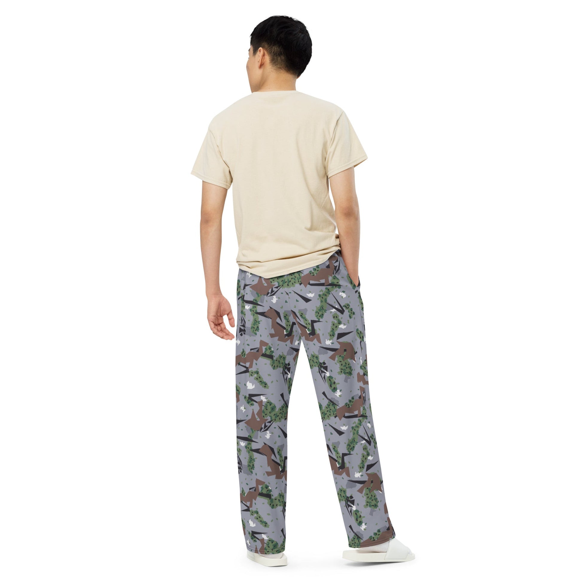 Serbian Montenegro Karst Mountain CAMO wide leg pants Wide Pants