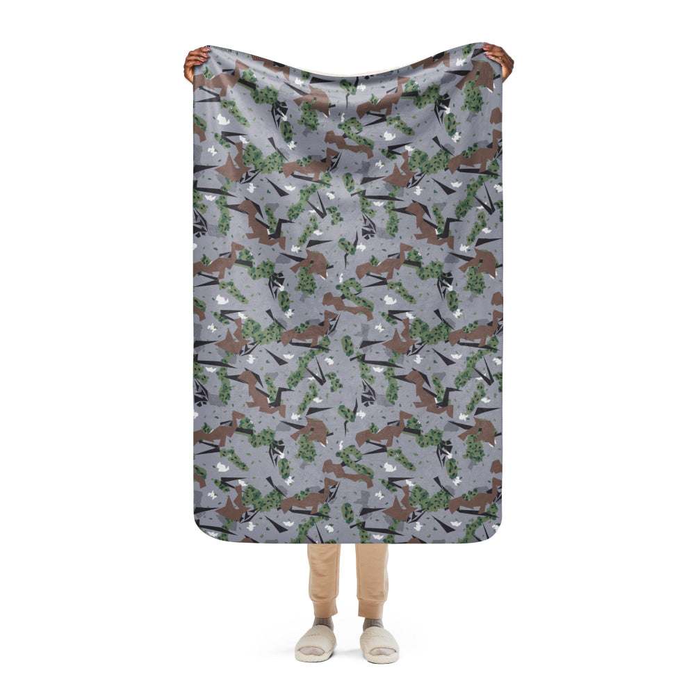 Serbian Montenegro Karst CAMO Sherpa blanket - 37″×57″ - Blanket