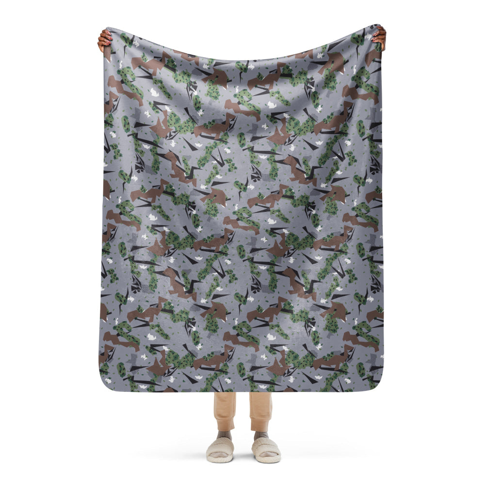 Serbian Montenegro Karst CAMO Sherpa blanket - 50″×60″ - Blanket