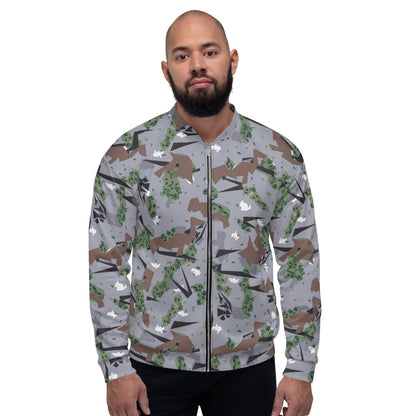 Serbian Montenegro Karst CAMO Unisex Bomber Jacket