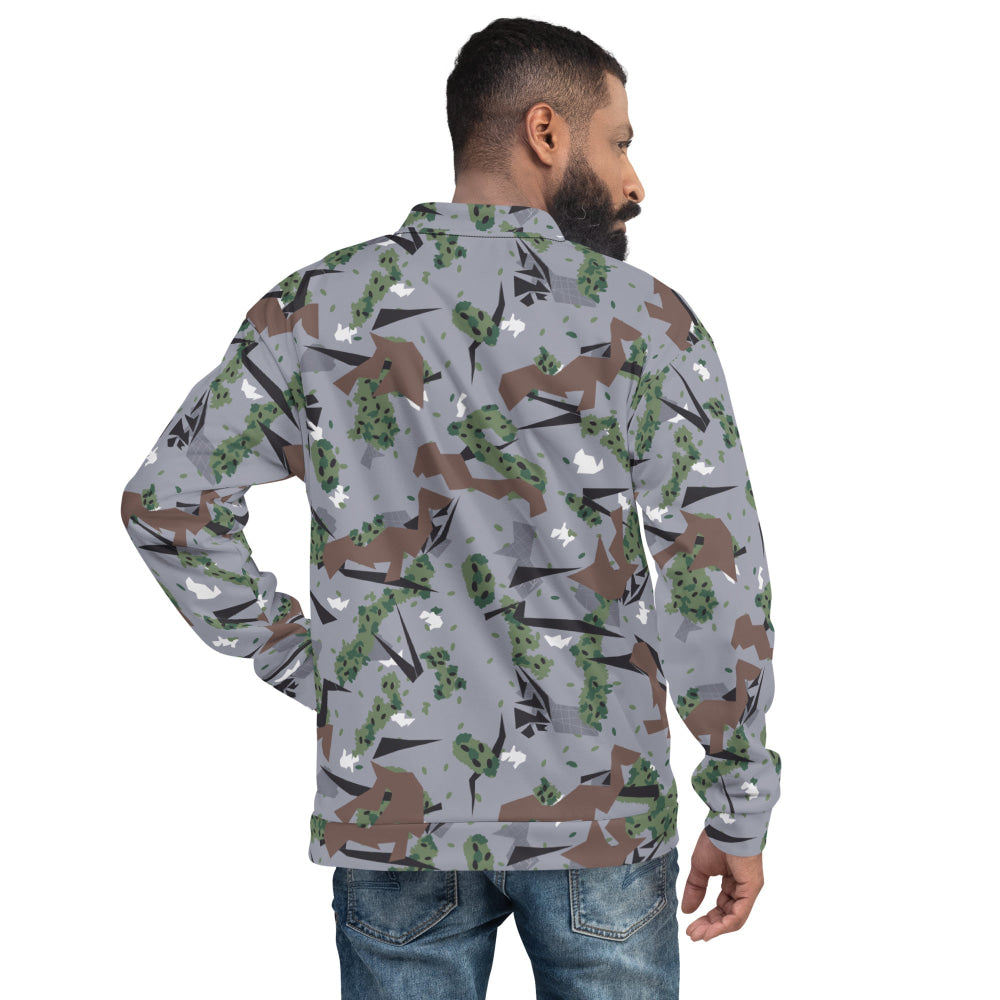 Serbian Montenegro Karst CAMO Unisex Bomber Jacket