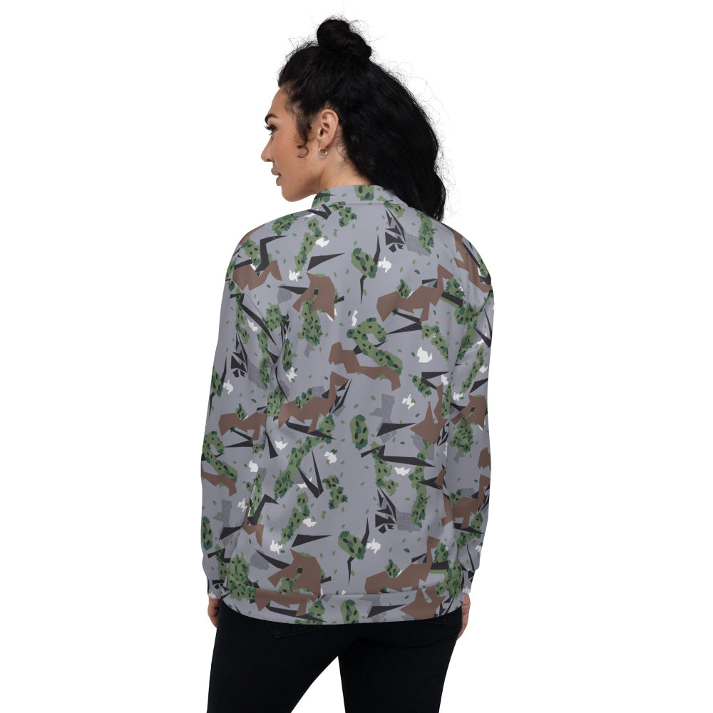 Serbian Montenegro Karst CAMO Unisex Bomber Jacket