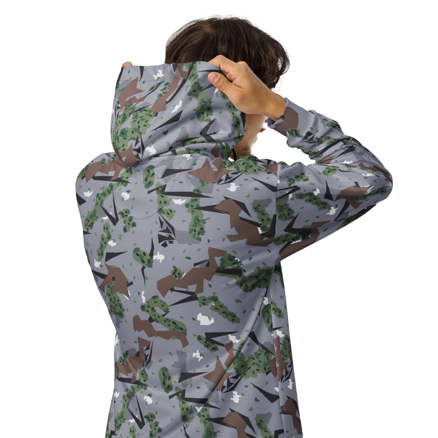 Serbian Montenegro Karst CAMO Unisex zip hoodie - Zip Hoodie