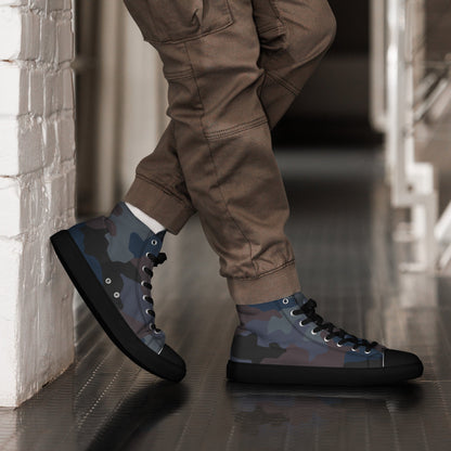 Serbian Oak Leaf Urban CAMO Mens High-Top Canvas Shoes - 5
