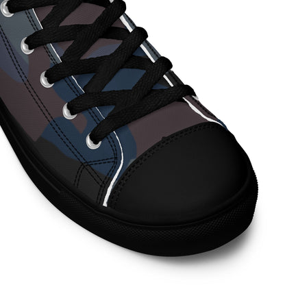 Serbian Oak Leaf Urban CAMO Mens High-Top Canvas Shoes
