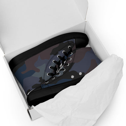 Serbian Oak Leaf Urban CAMO Mens High-Top Canvas Shoes