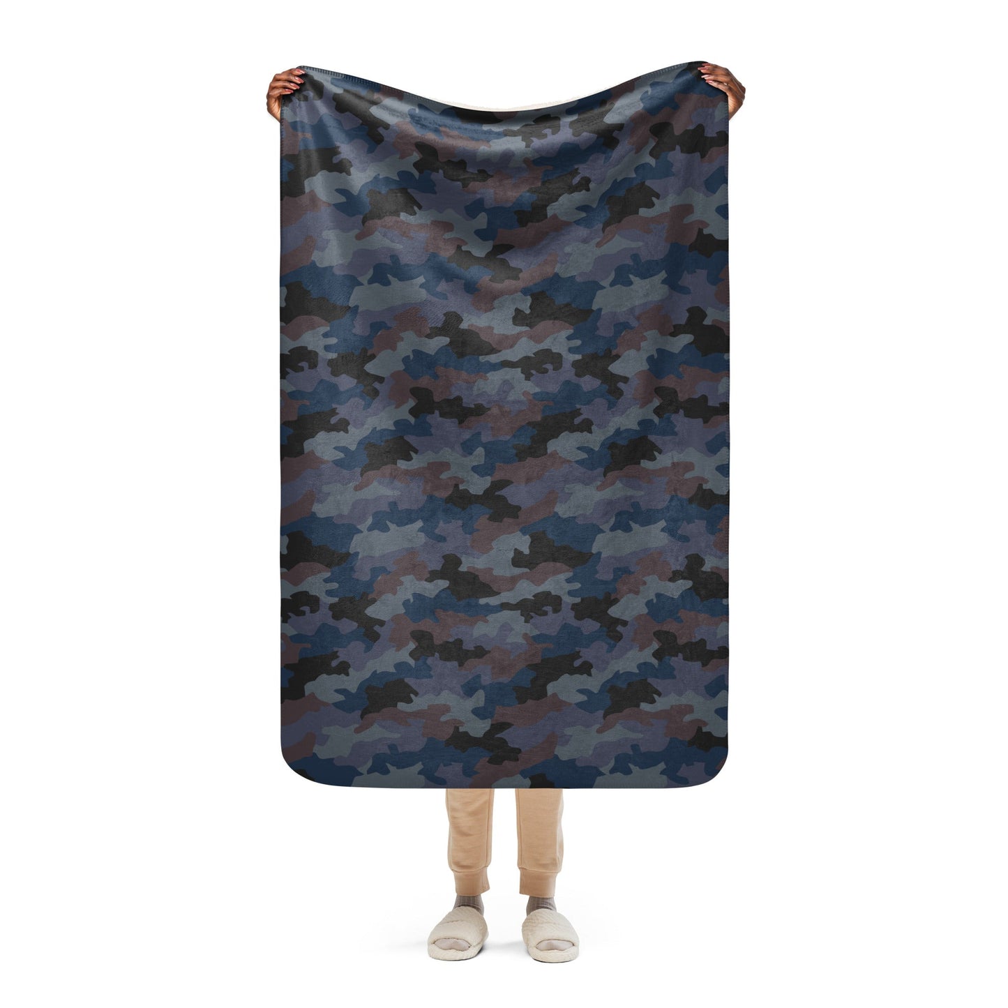 Serbian Oak Leaf Urban CAMO Sherpa Blanket - 37″×57″