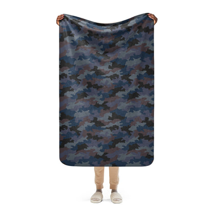Serbian Oak Leaf Urban CAMO Sherpa Blanket - 37″×57″