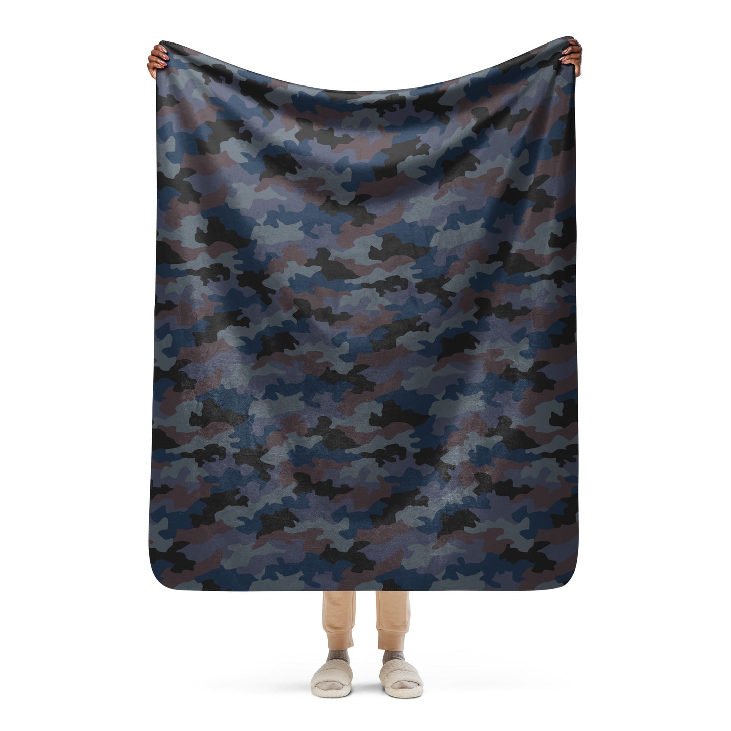 Serbian Oak Leaf Urban CAMO Sherpa Blanket - 50″×60″