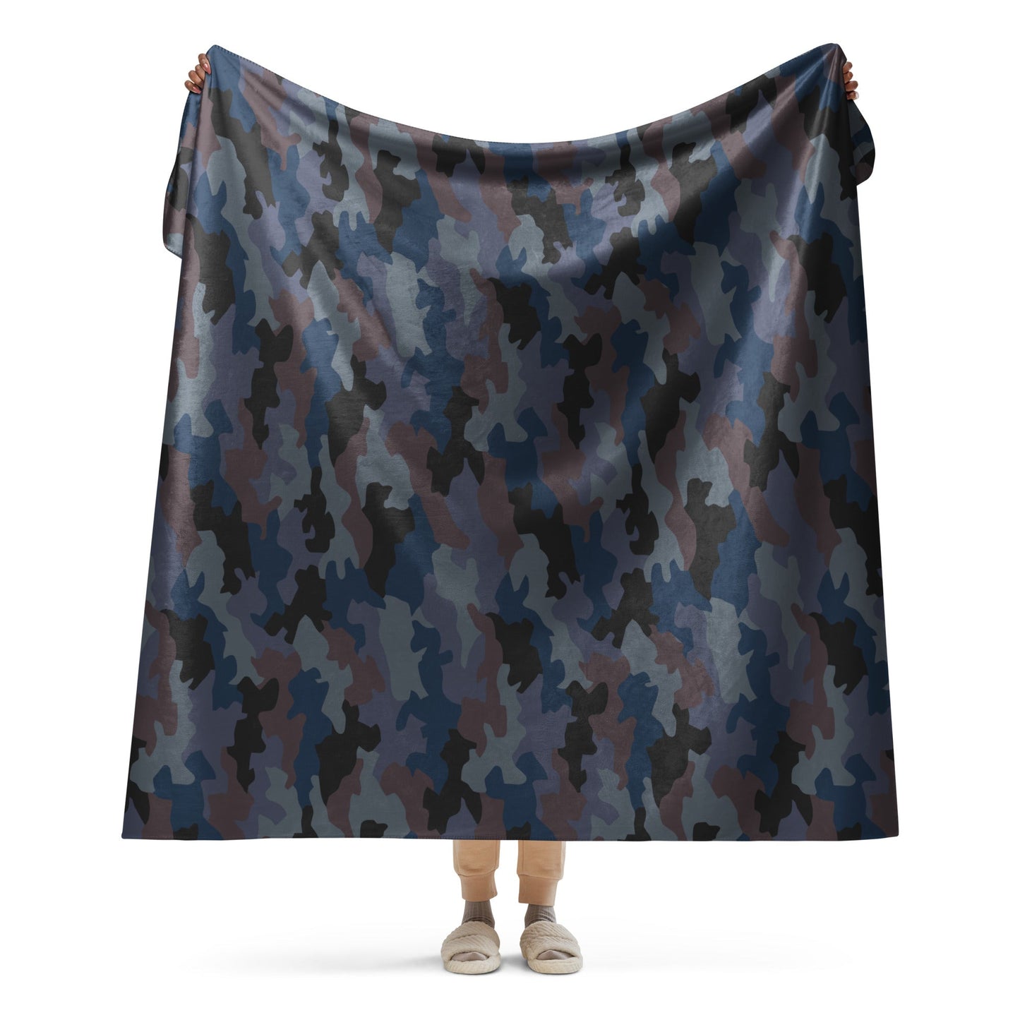 Serbian Oak Leaf Urban CAMO Sherpa Blanket - 60″×80″