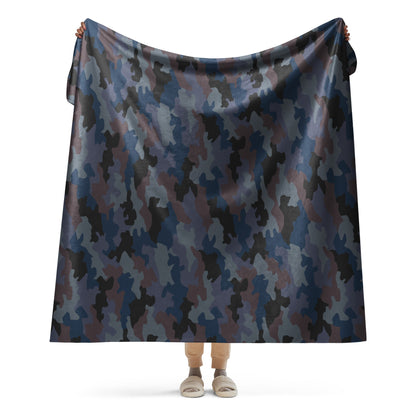 Serbian Oak Leaf Urban CAMO Sherpa Blanket - 60″×80″