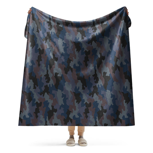 Serbian Oak Leaf Urban CAMO Sherpa Blanket - 60″×80″