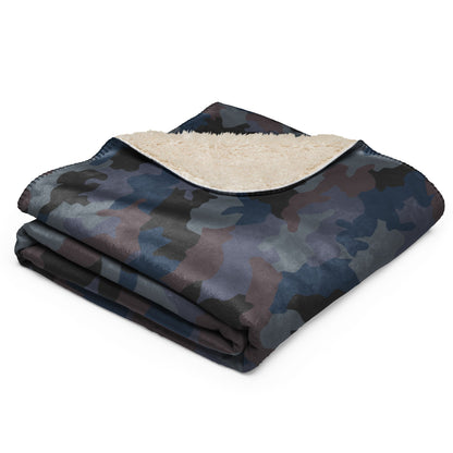 Serbian Oak Leaf Urban CAMO Sherpa Blanket