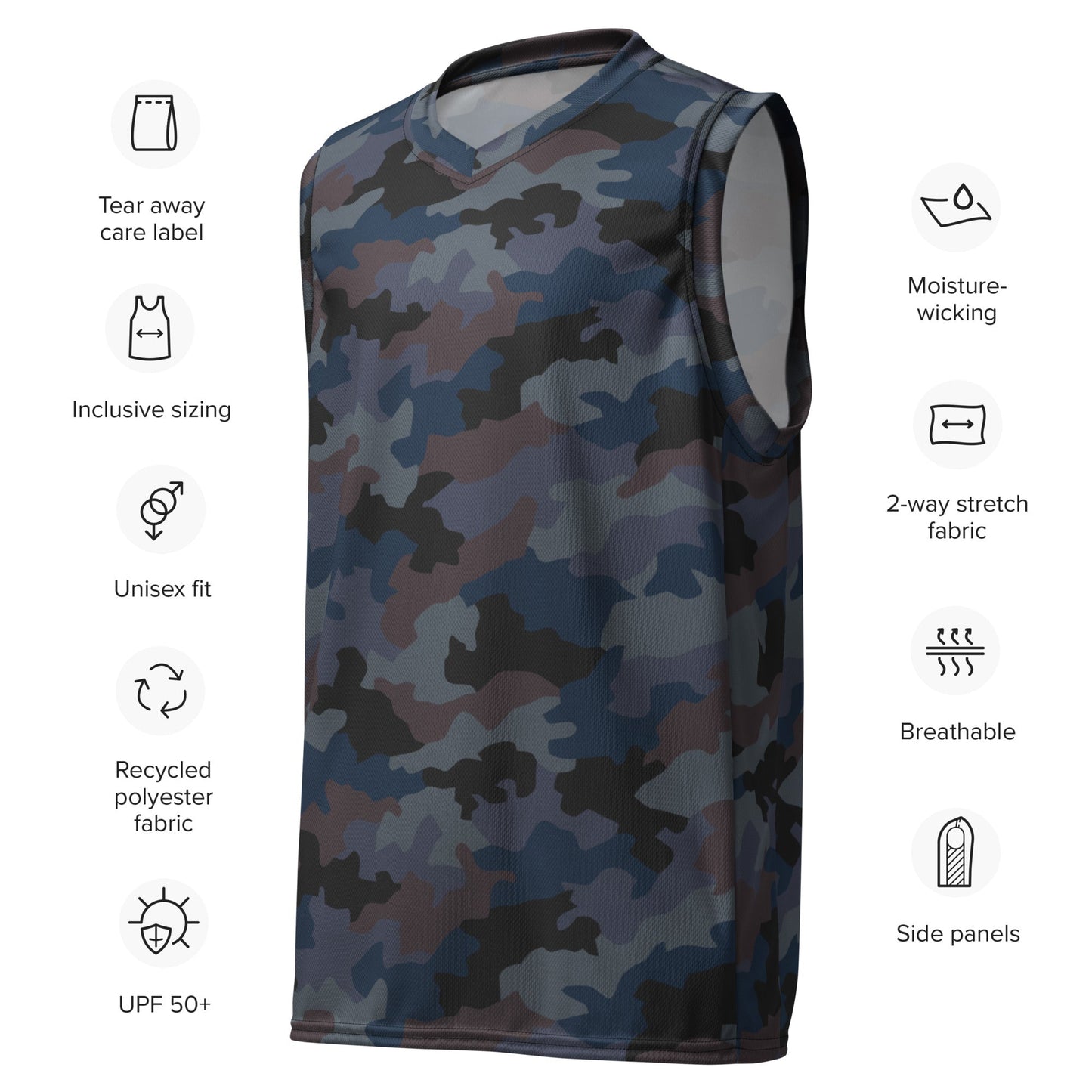 Serbian Oak Leaf Urban CAMO Unisex Basketball Jersey