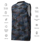 Oak Leaf Serbian Urban CAMO Unisex Basketball Jersey