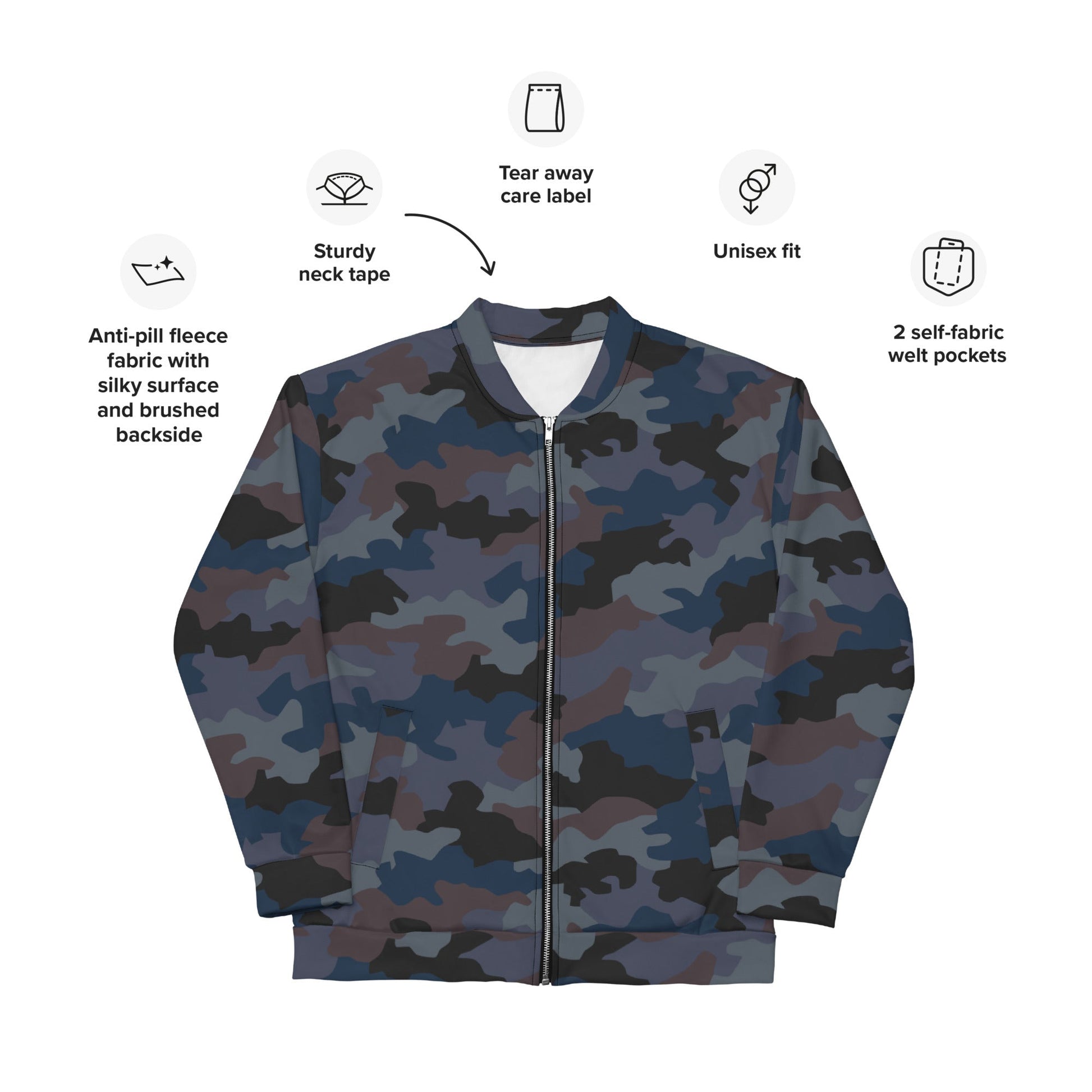 Serbian Oak Leaf Urban CAMO Unisex Bomber Jacket