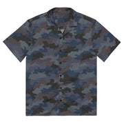 Oak Leaf Serbian Urban CAMO Unisex Short-Sleeve Button Shirt - 2XS - Button-Up