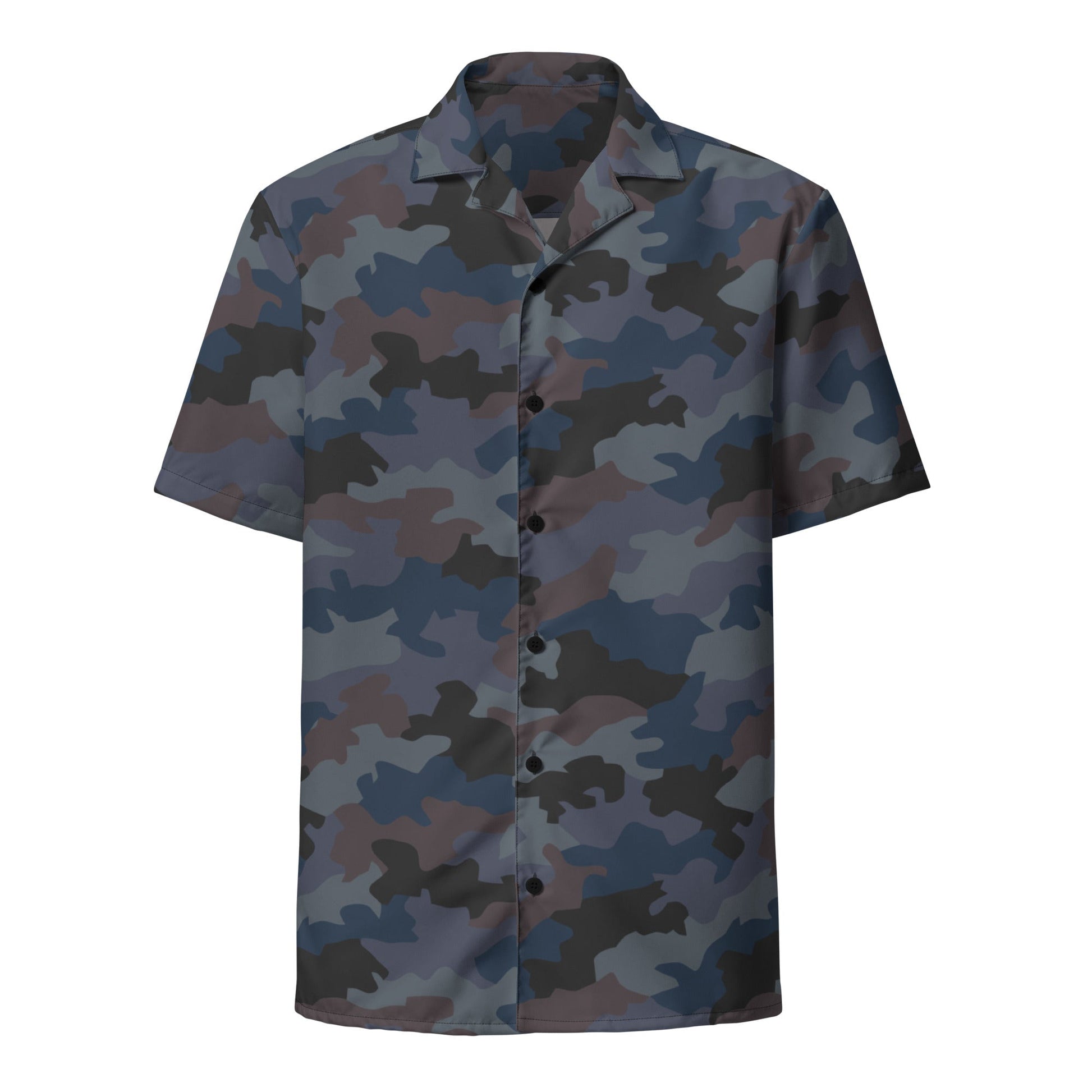 Serbian Oak Leaf Urban CAMO Unisex Short-Sleeve Button Shirt