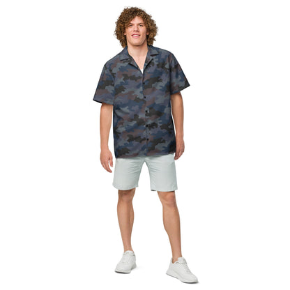 Serbian Oak Leaf Urban CAMO Unisex Short-Sleeve Button Shirt