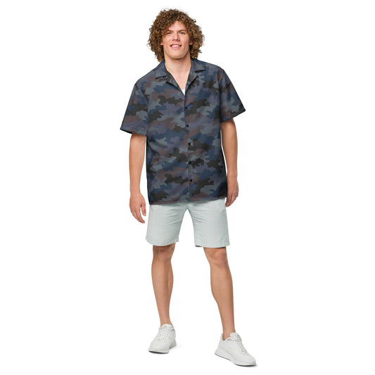 Serbian Oak Leaf Urban CAMO Unisex Short-Sleeve Button Shirt