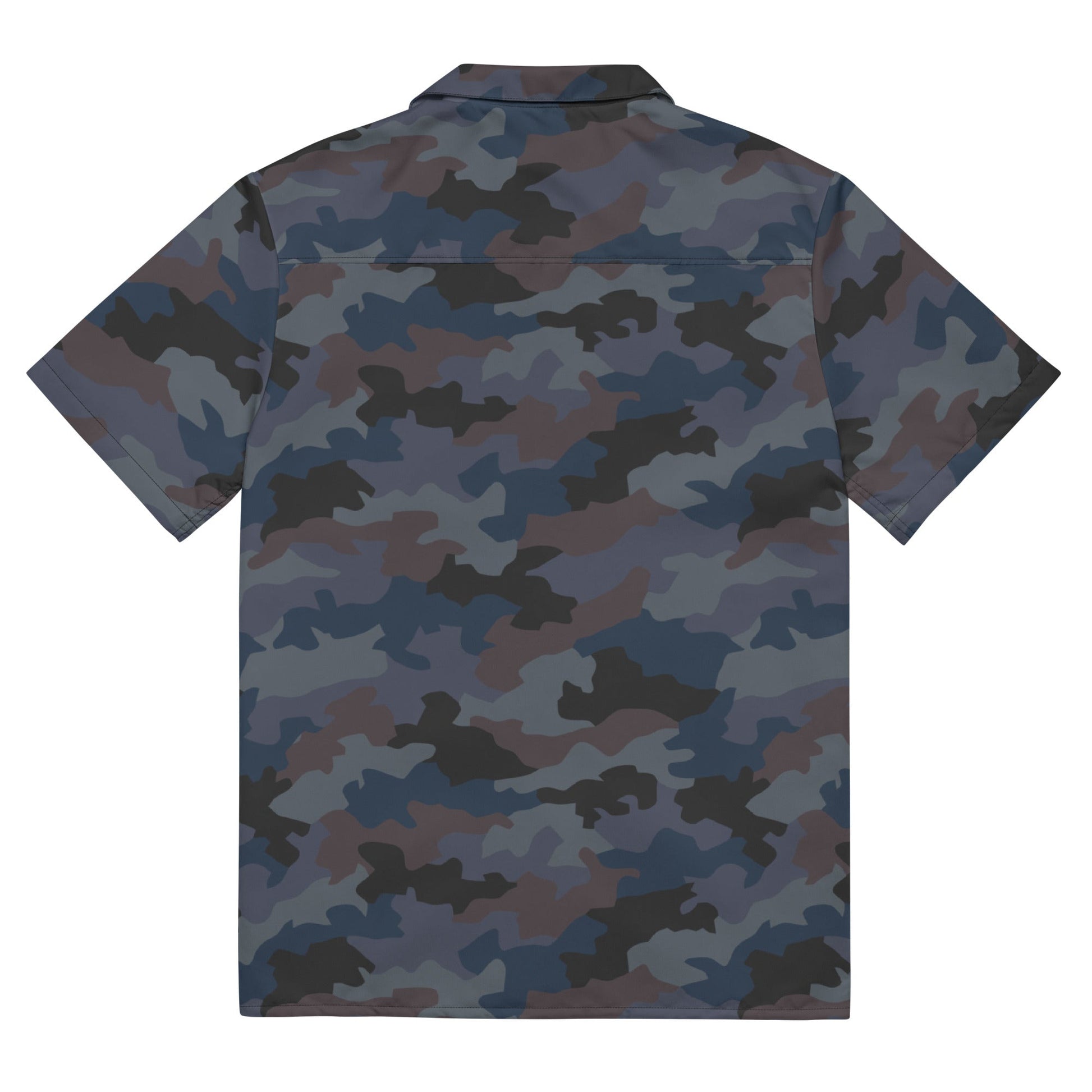 Serbian Oak Leaf Urban CAMO Unisex Short-Sleeve Button Shirt