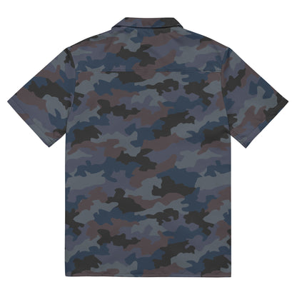 Serbian Oak Leaf Urban CAMO Unisex Short-Sleeve Button Shirt