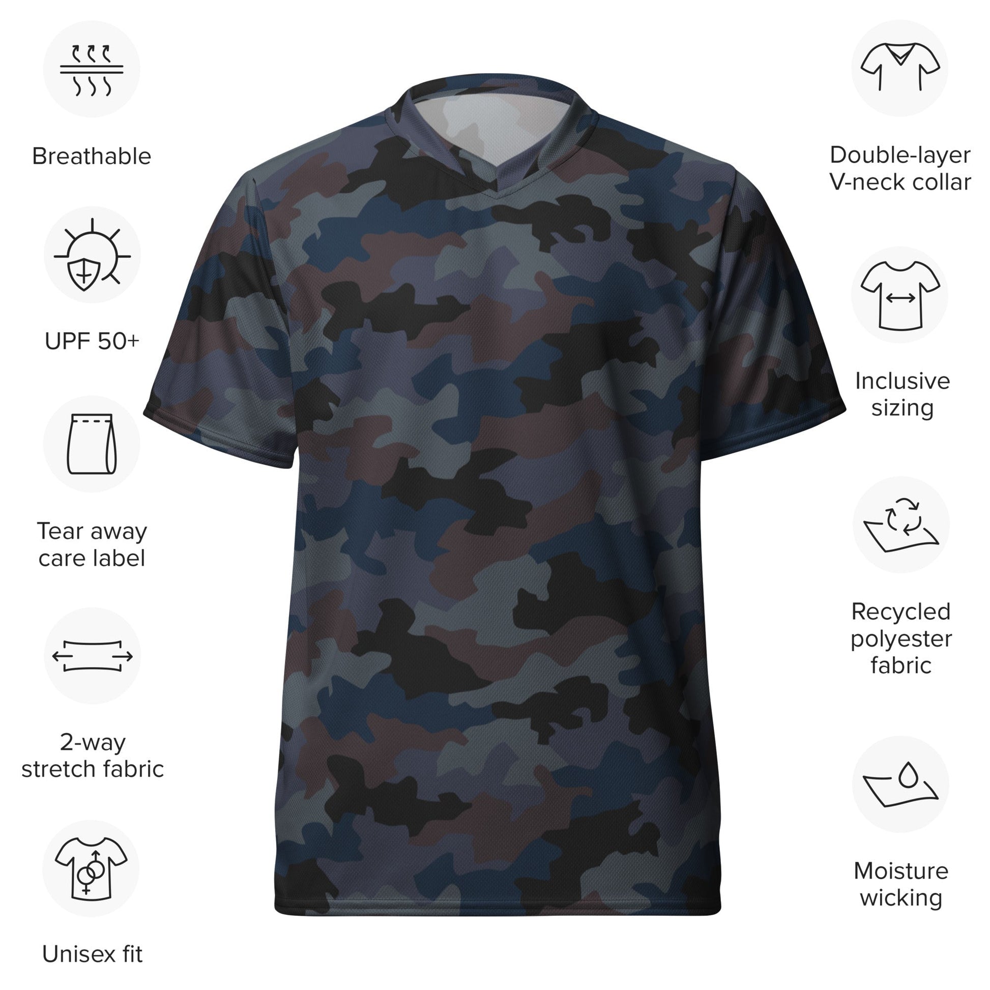 Serbian Oak Leaf Urban CAMO Unisex Sports Jersey