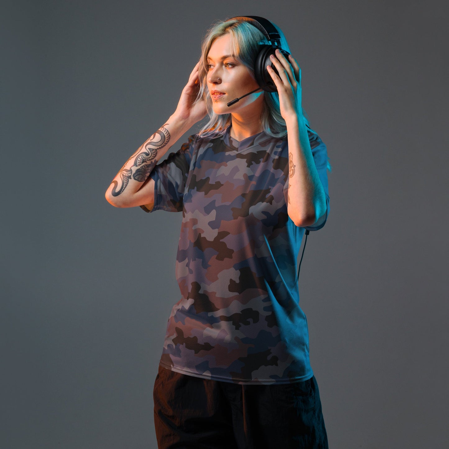 Serbian Oak Leaf Urban CAMO Unisex Sports Jersey