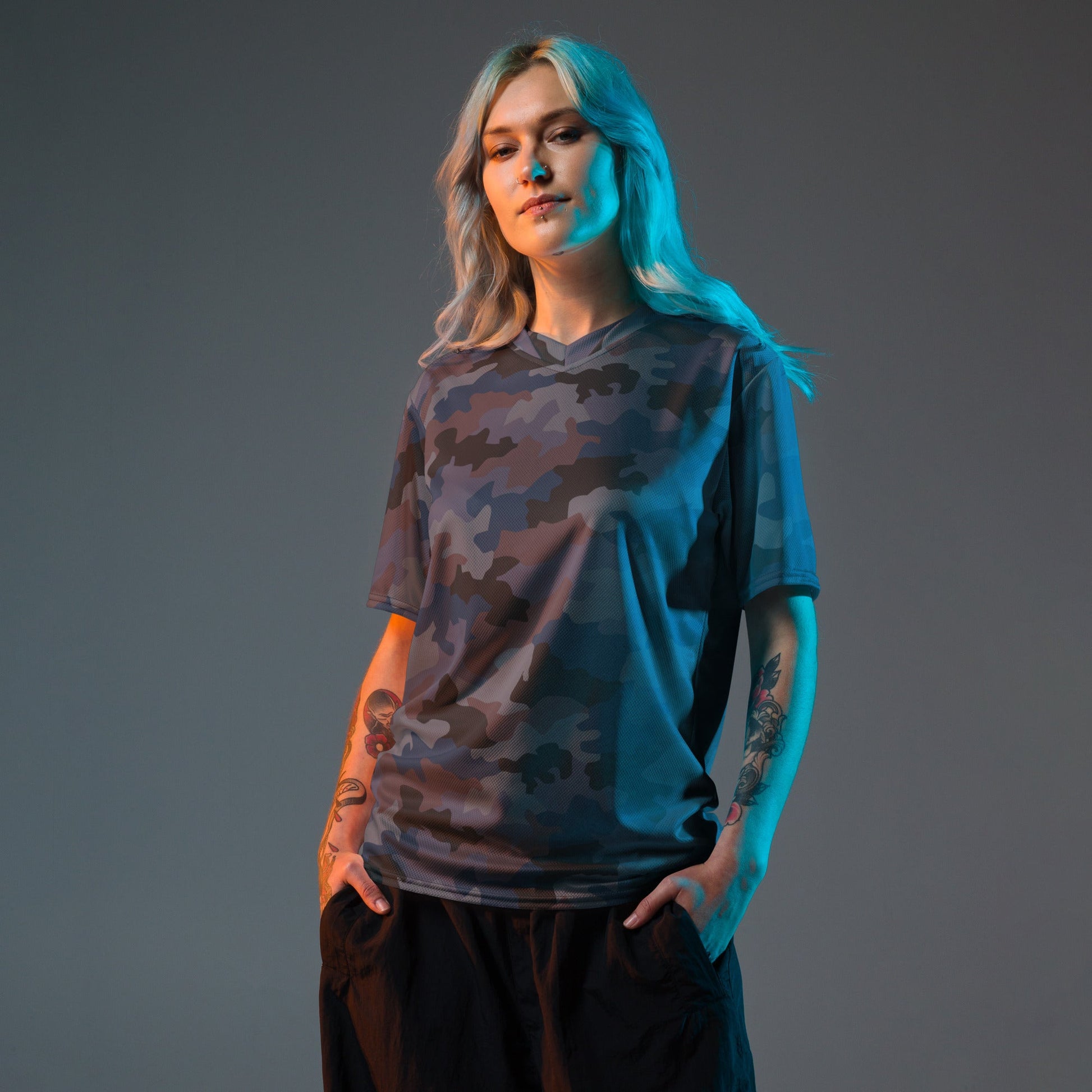 Serbian Oak Leaf Urban CAMO Unisex Sports Jersey