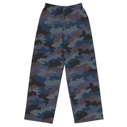 Serbian Oak Leaf Urban CAMO Unisex Wide-leg Pants - 2XS - Wide-Leg Leisure