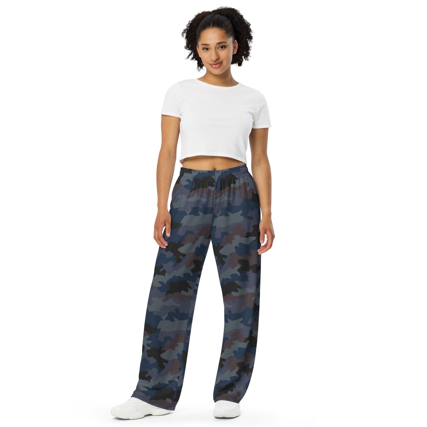 Serbian Oak Leaf Urban CAMO Unisex Wide-leg Pants - Wide-Leg Leisure