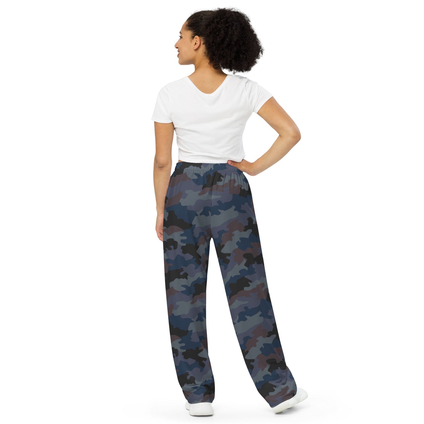 Serbian Oak Leaf Urban CAMO Unisex Wide-leg Pants - Wide-Leg Leisure