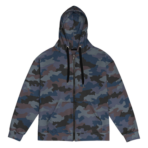Oak Leaf Serbian Urban CAMO Unisex Zip Hoodie - 2XS
