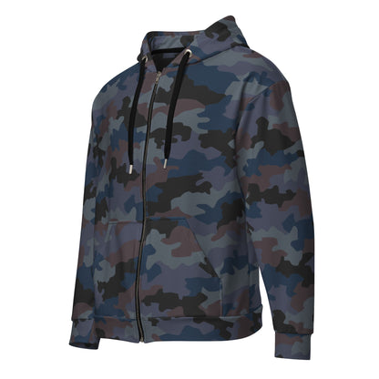 Serbian Oak Leaf Urban CAMO Unisex Zip Hoodie