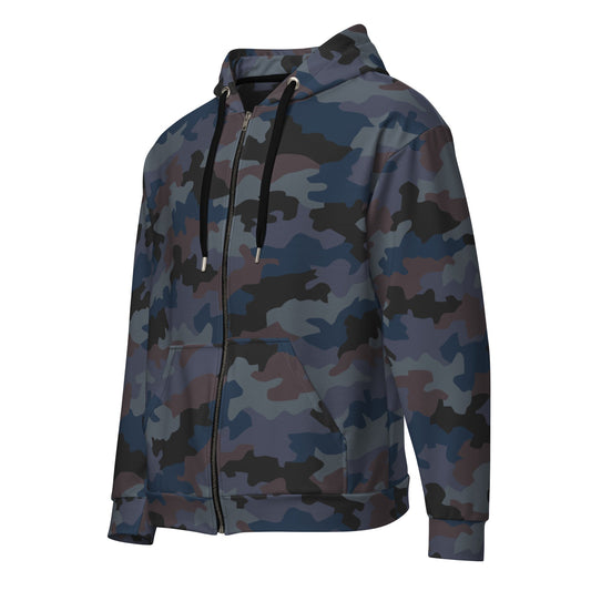 Serbian Oak Leaf Urban CAMO Unisex Zip Hoodie