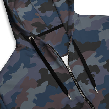 Serbian Oak Leaf Urban CAMO Unisex Zip Hoodie