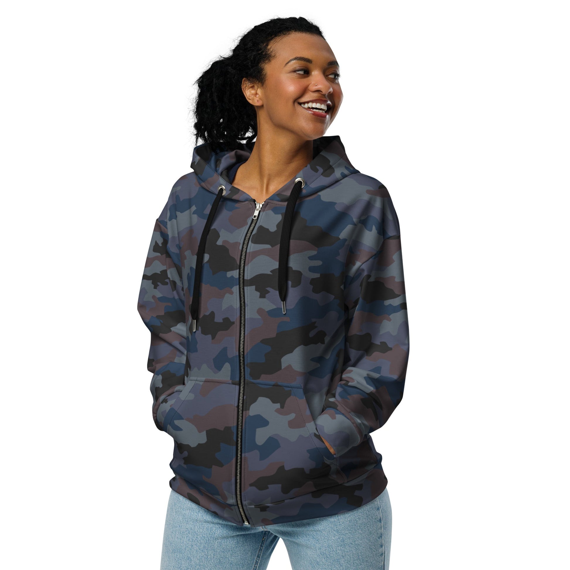 Serbian Oak Leaf Urban CAMO Unisex Zip Hoodie
