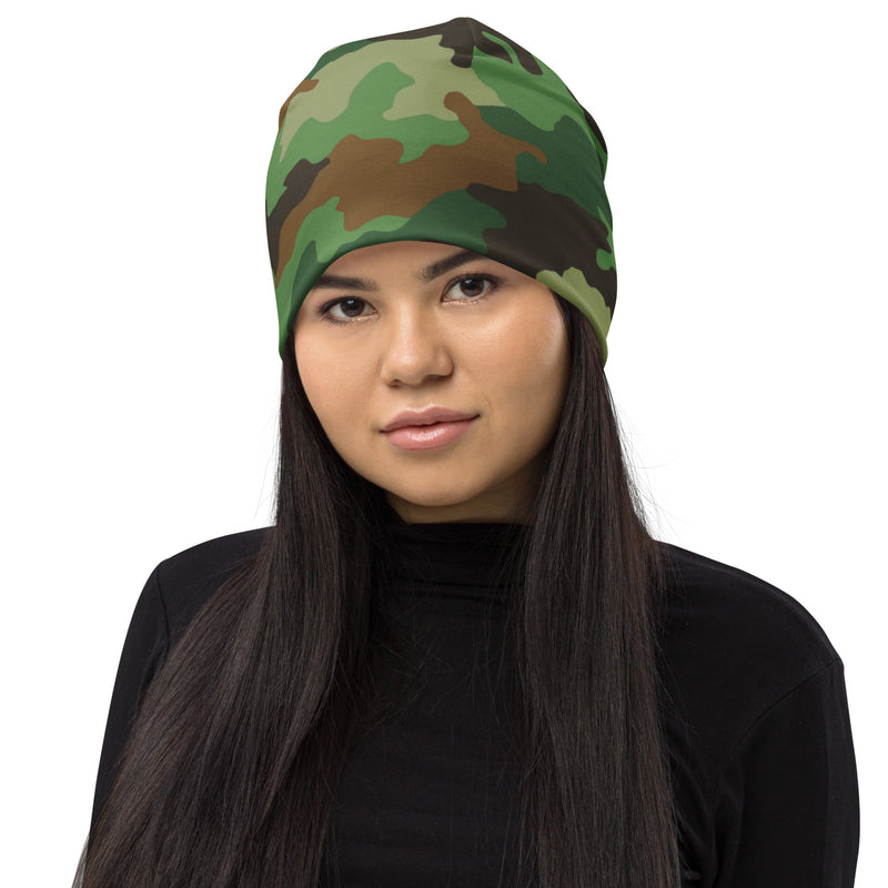 Oak Leaf Serbian Woodland CAMO Beanie - Head
