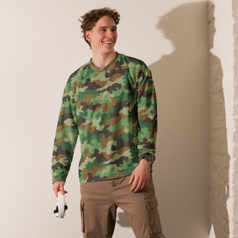 Oak Leaf Serbian Woodland CAMO Unisex Hockey Fan Jersey