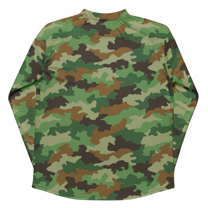 Serbian Oak Leaf Woodland CAMO hockey fan jersey - Hockey Jerseys