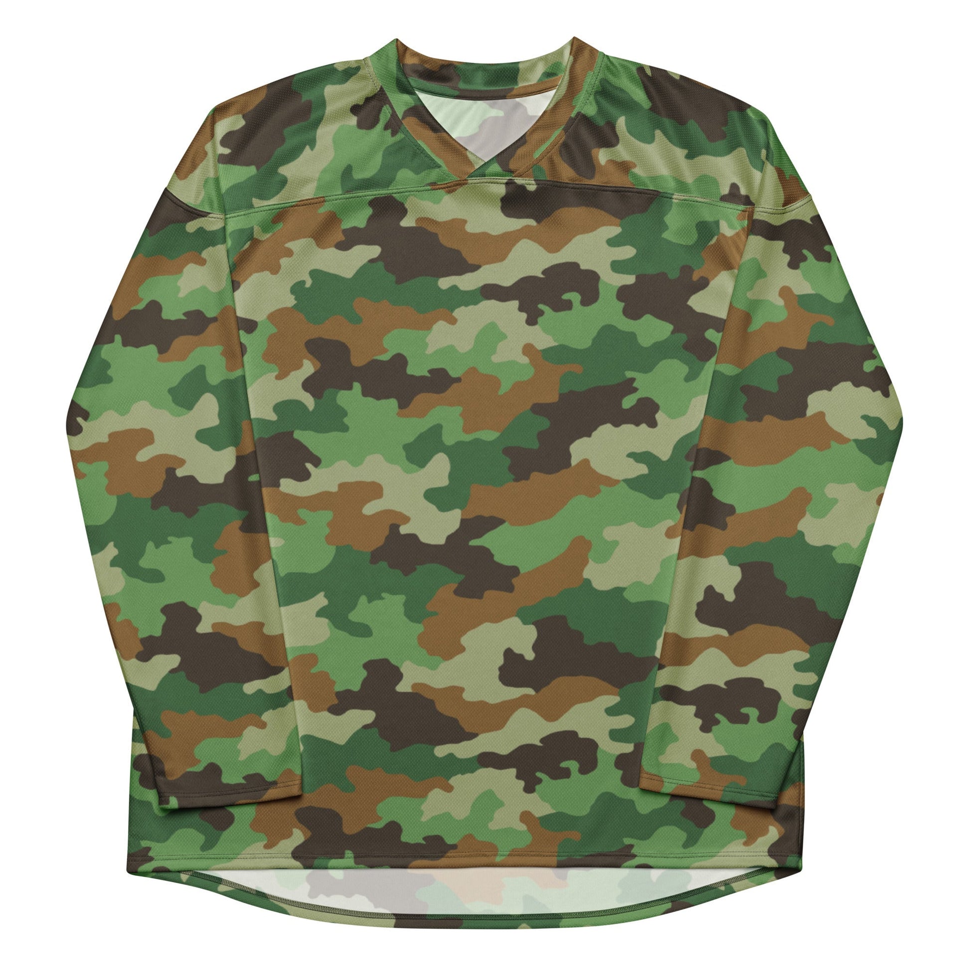 Serbian Oak Leaf Woodland CAMO hockey fan jersey - Hockey Jerseys