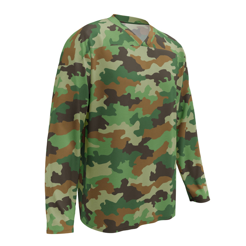 Oak Leaf Serbian Woodland CAMO Unisex Hockey Fan Jersey