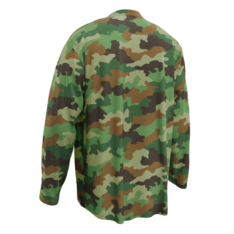 Oak Leaf Serbian Woodland CAMO Unisex Hockey Fan Jersey