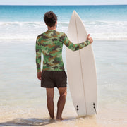 Oak Leaf Serbian Woodland CAMO Mens Long-Sleeve Rash Guard