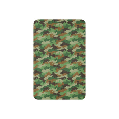 Serbian Oak Leaf Woodland CAMO Sherpa blanket - Blanket