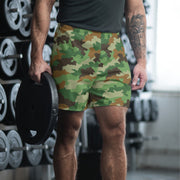 Oak Leaf Serbian Woodland CAMO Unisex Athletic Long Shorts - 2XS