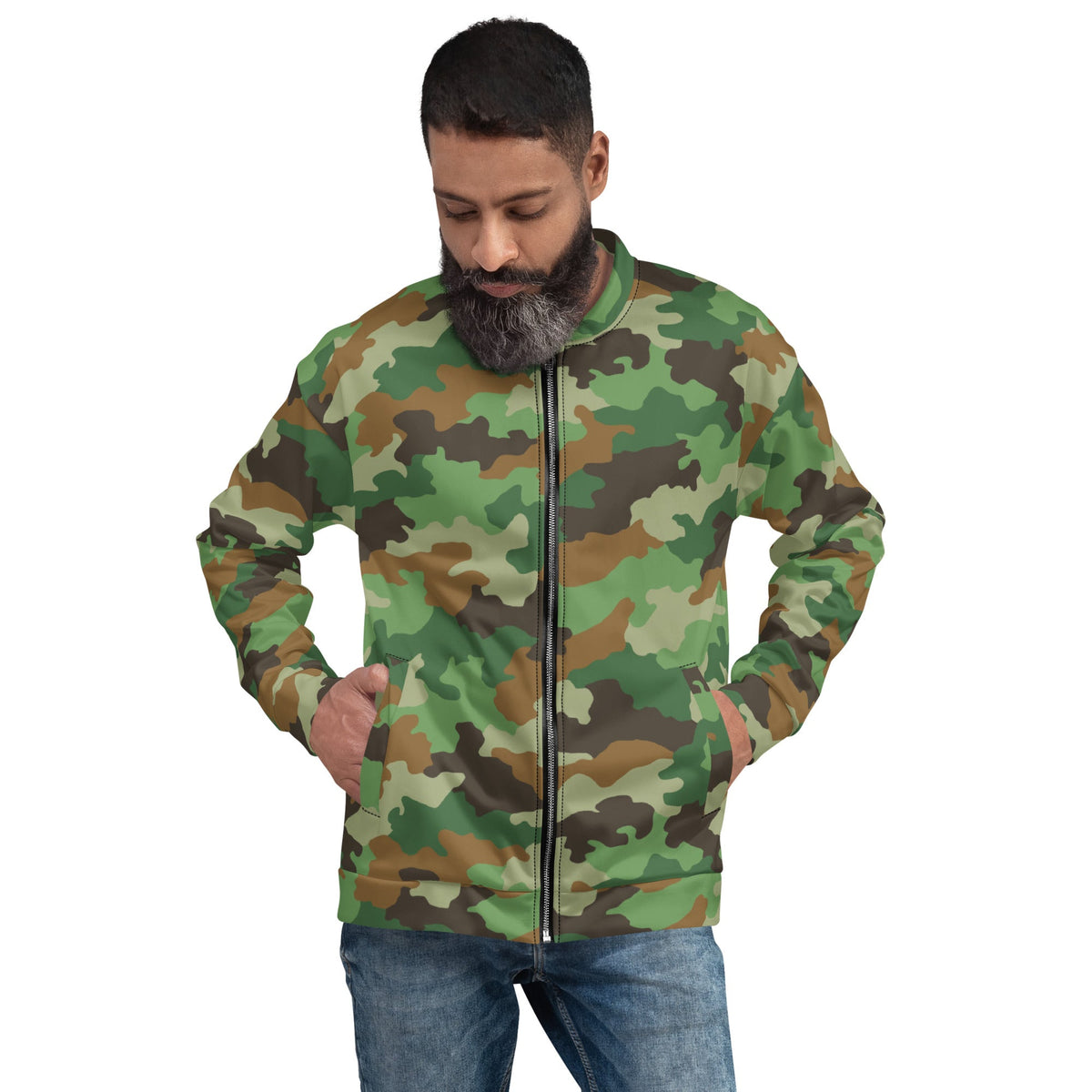 CAMO HQ - Oak Leaf Serbian Woodland CAMO Unisex Bomber Jacket