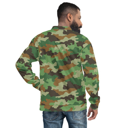 Serbian Oak Leaf Woodland CAMO Unisex Bomber Jacket - Jackets